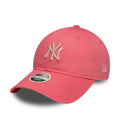 New York Yankees Womens MLB League Essential Pink 9TWENTY Adjustable Cap-zelvios