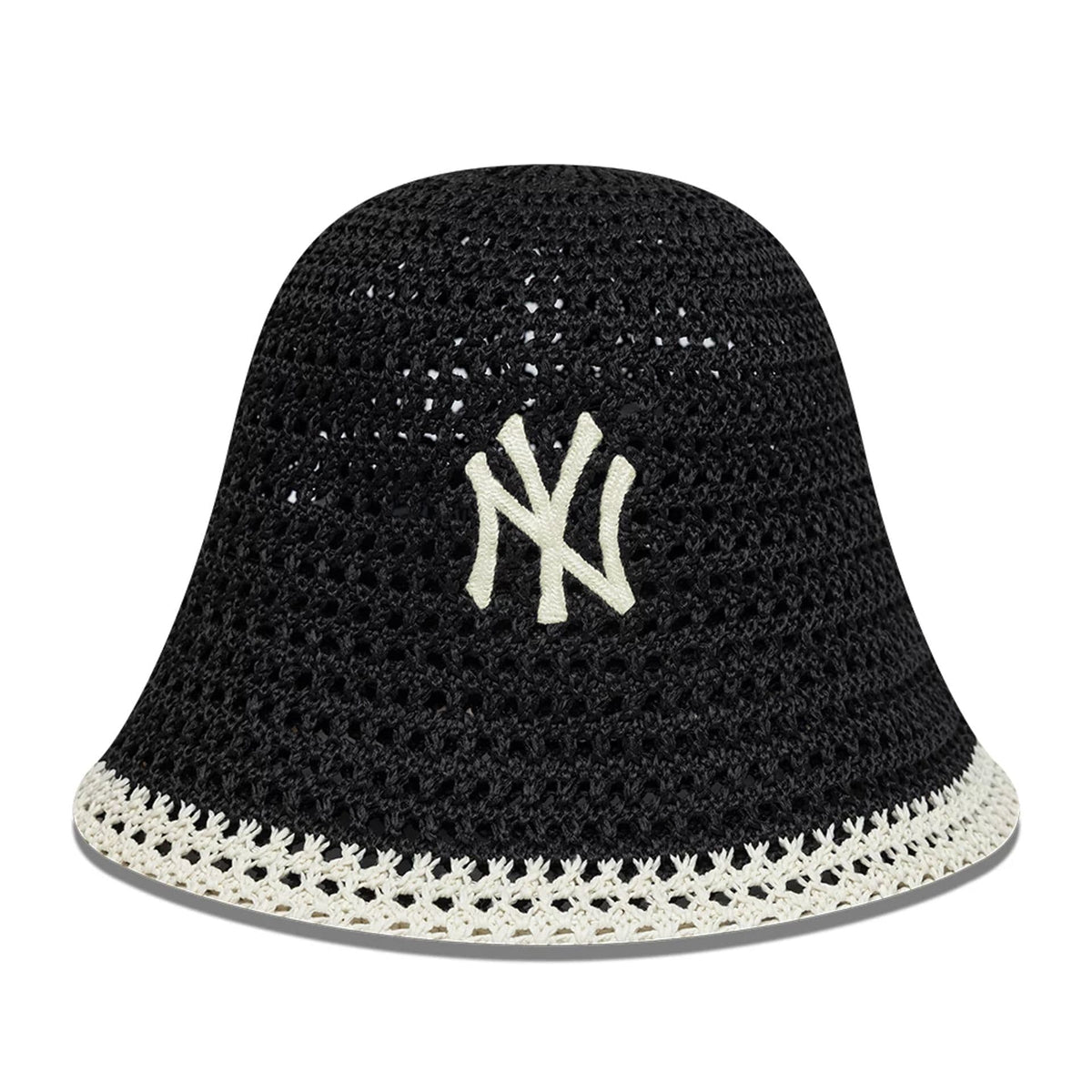 New York Yankees Womens MLB Knitted Black Explorer Bucket Hat-zelvios