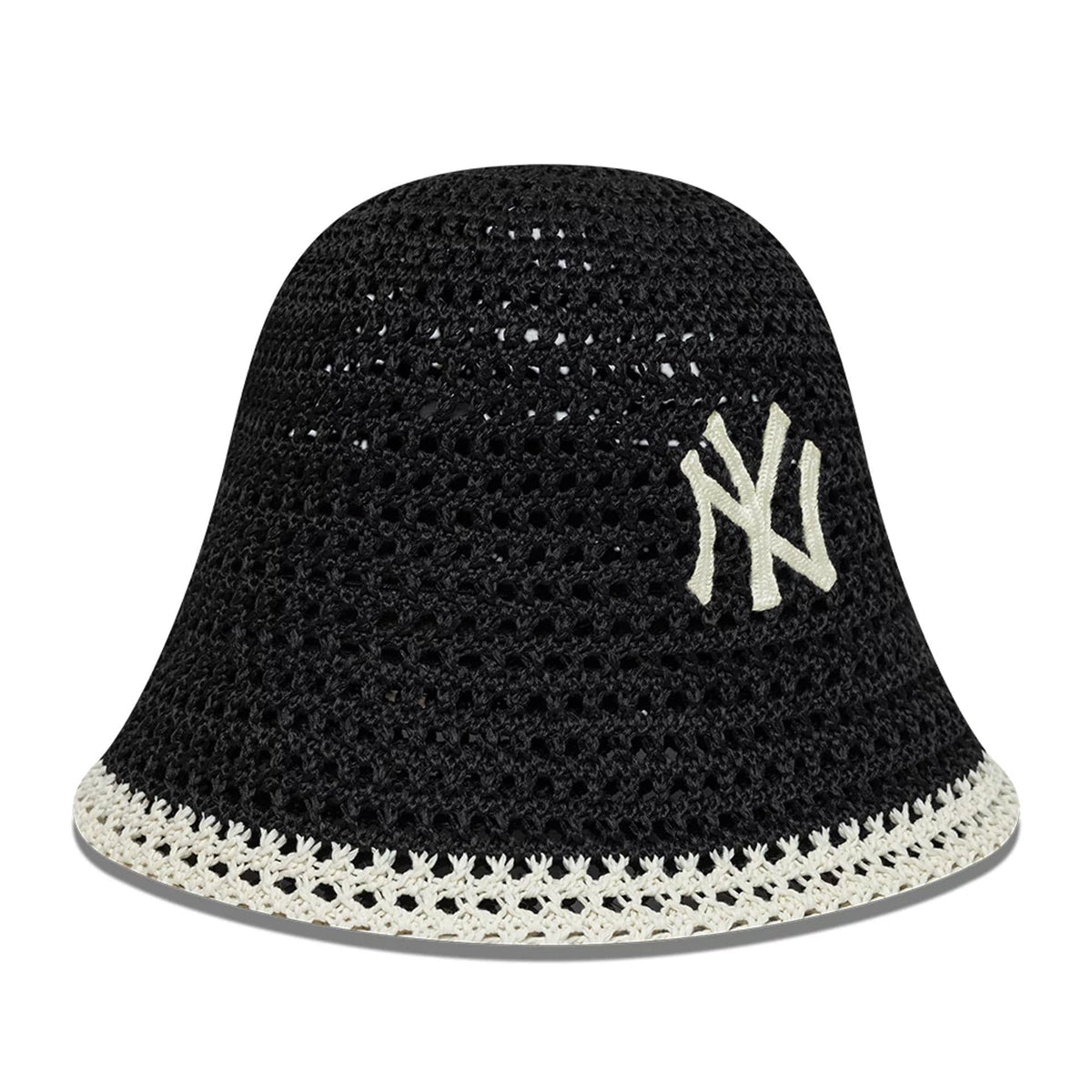 New York Yankees Womens MLB Knitted Black Explorer Bucket Hat-zelvios