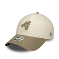Womens New Era Linen Beige 9TWENTY Adjustable Cap-zelvios