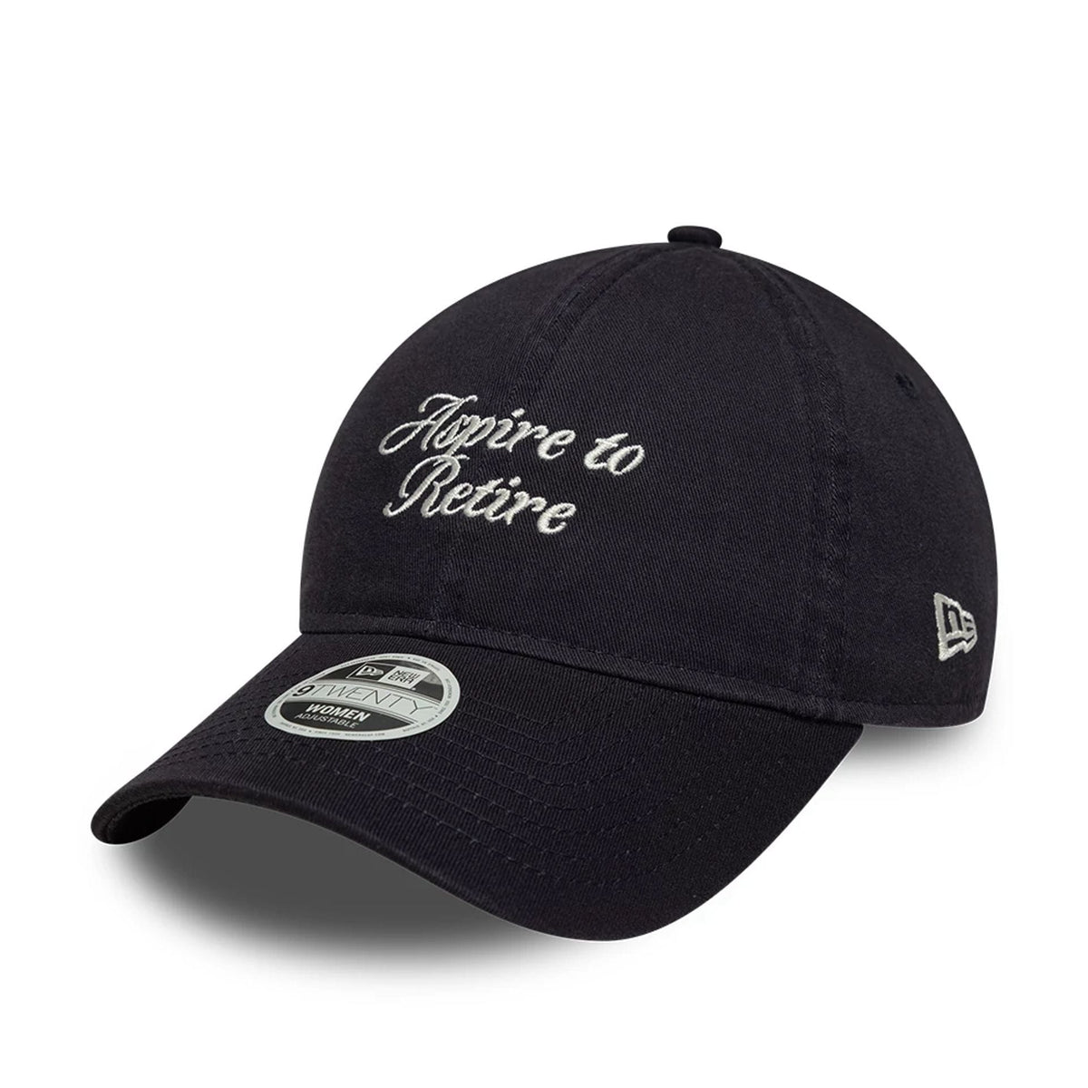 Womens New Era Slogan Navy 9TWENTY Adjustable Cap-zelvios