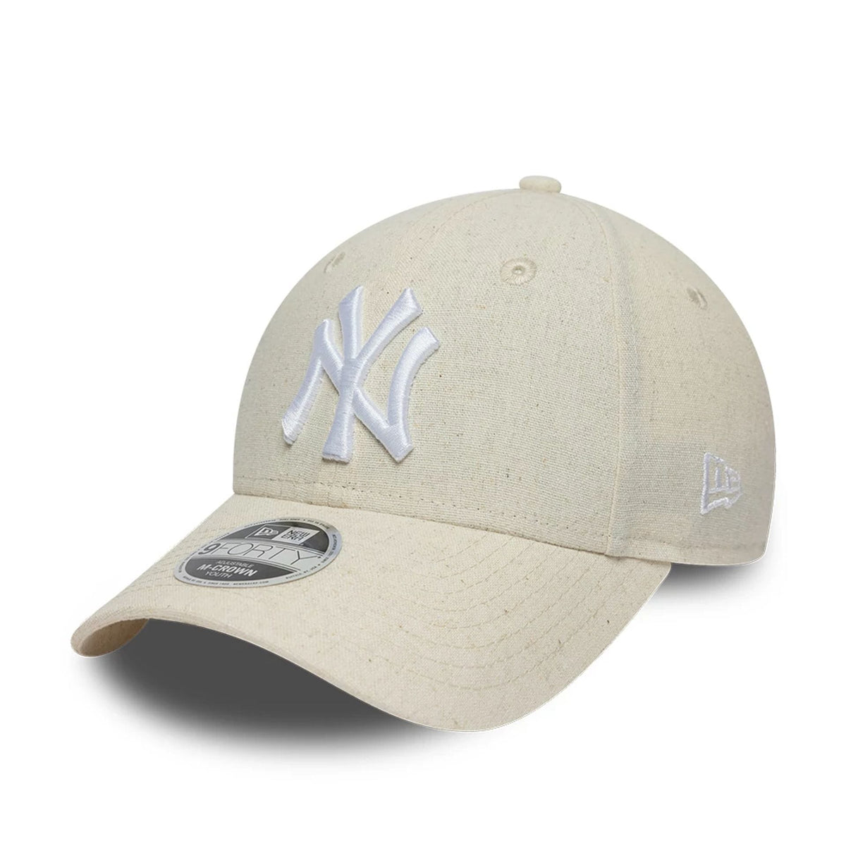 New York Yankees Youth MLB Linen Cream 9FORTY M-Crown Adjustable Cap-zelvios