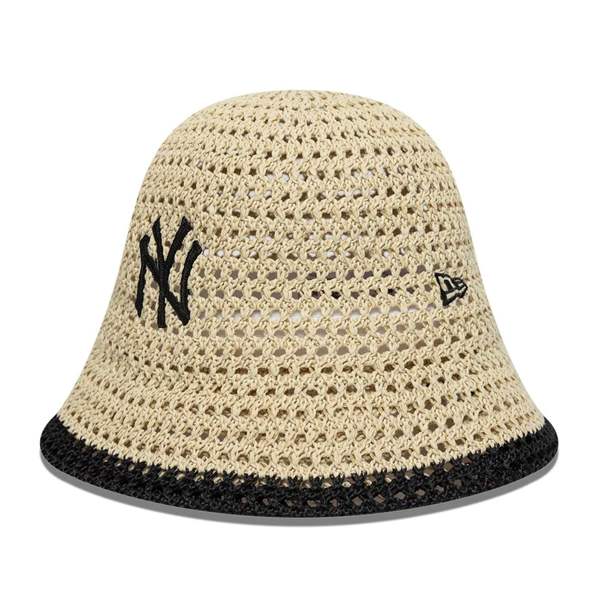 New York Yankees Womens MLB Knitted Light Beige Explorer Bucket Hat-zelvios