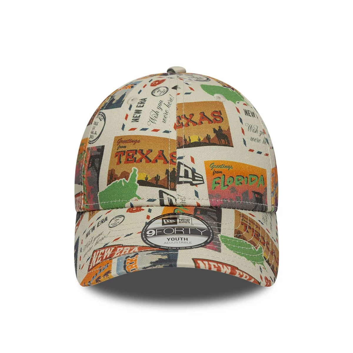 Youth New Era Location Light Beige 9FORTY Adjustable Cap-zelvios