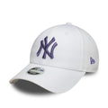 New York Yankees Womens MLB League Essential White 9FORTY Adjustable Cap-zelvios