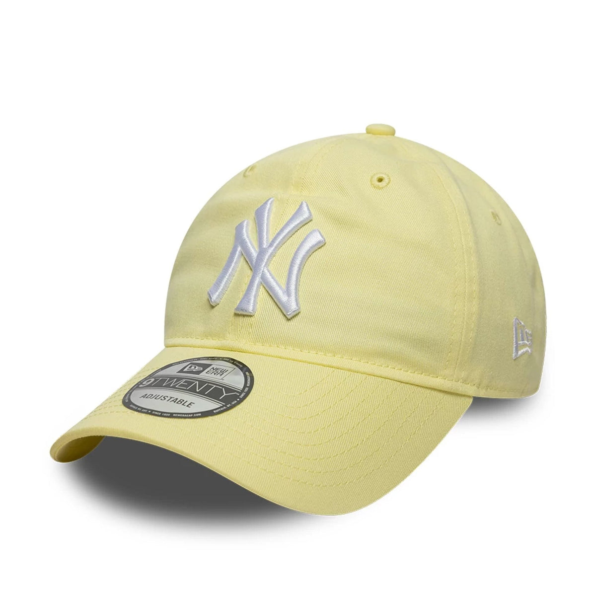 New York Yankees MLB League Essential Pastel Yellow 9TWENTY Adjustable Cap-zelvios