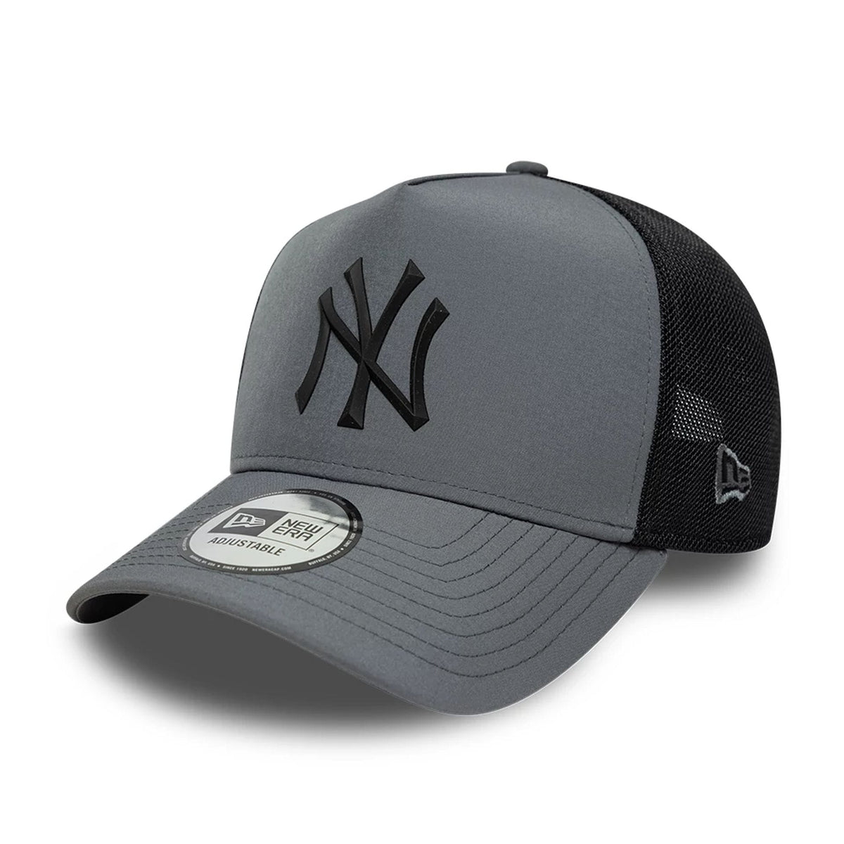New York Yankees MLB Sport Charcoal 9FORTY E-Frame Trucker Adjustable Cap-zelvios