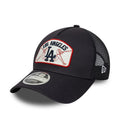 LA Dodgers MLB Patch Navy 9FORTY M-Crown A-Frame Trucker Adjustable Cap-zelvios