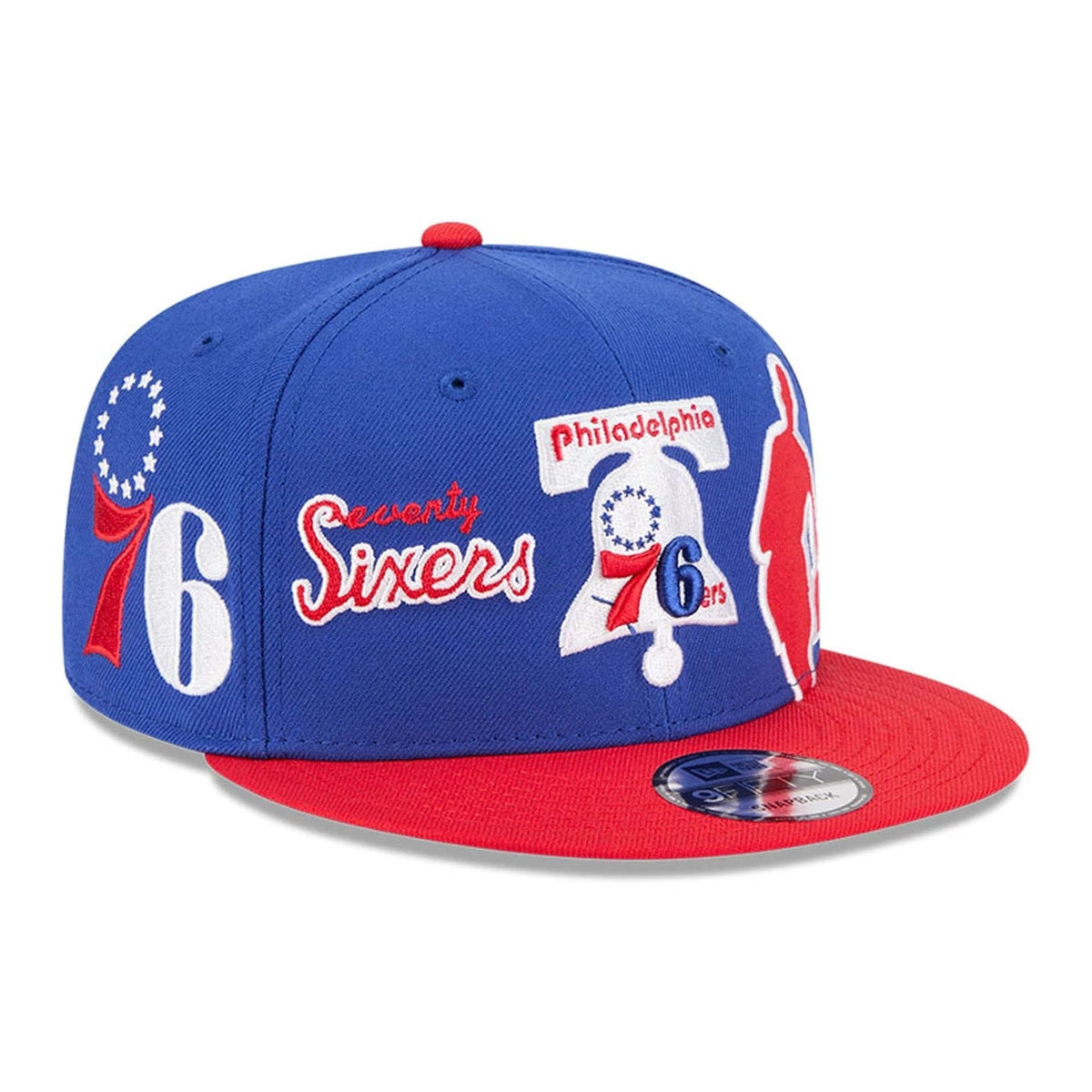 76ers NBA Hardwood Classic ASG Blue 9FIFTY Snapback Adjustable Cap-zelvios