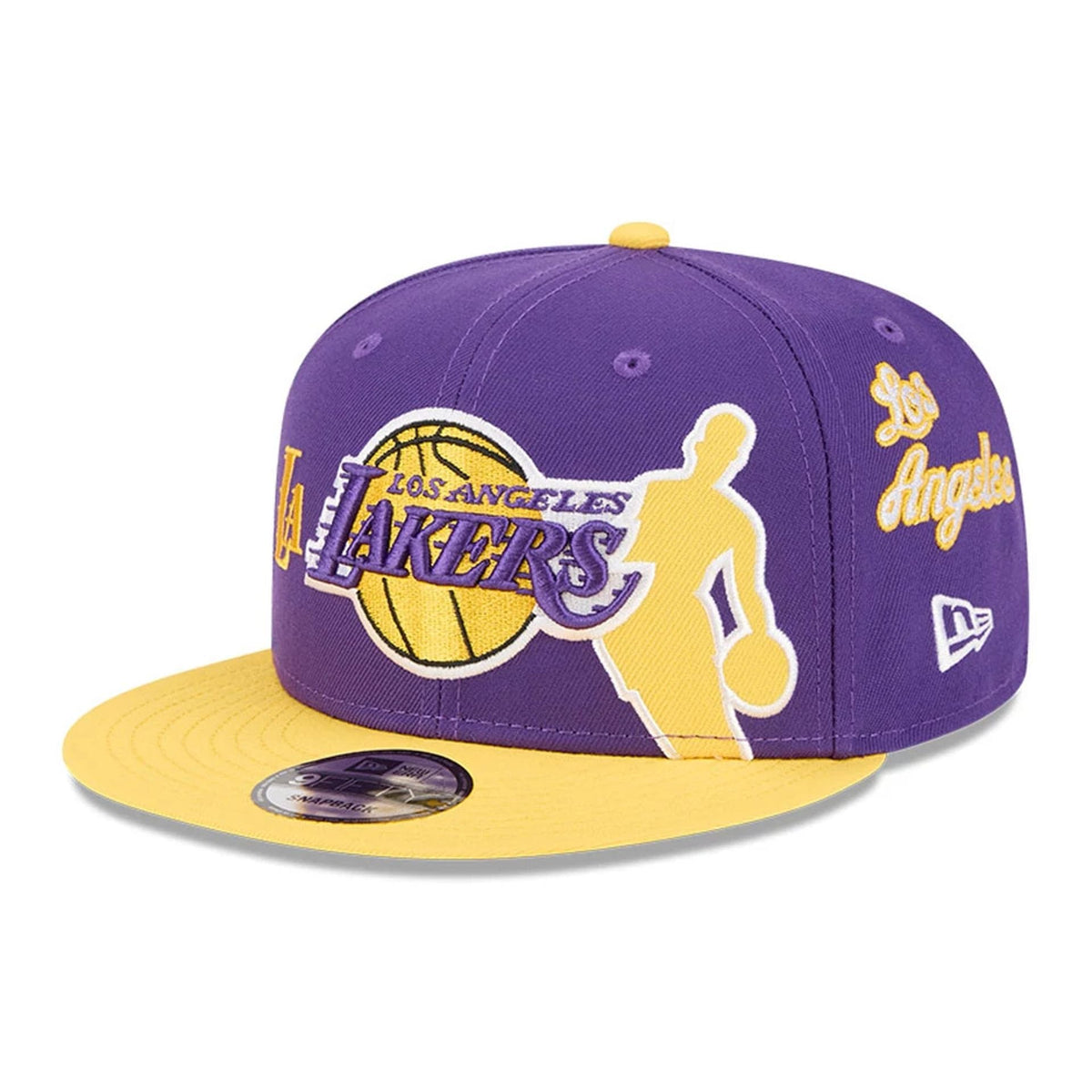 LA Lakers NBA Hardwood Classic ASG Purple 9FIFTY Snapback Adjustable Cap-zelvios