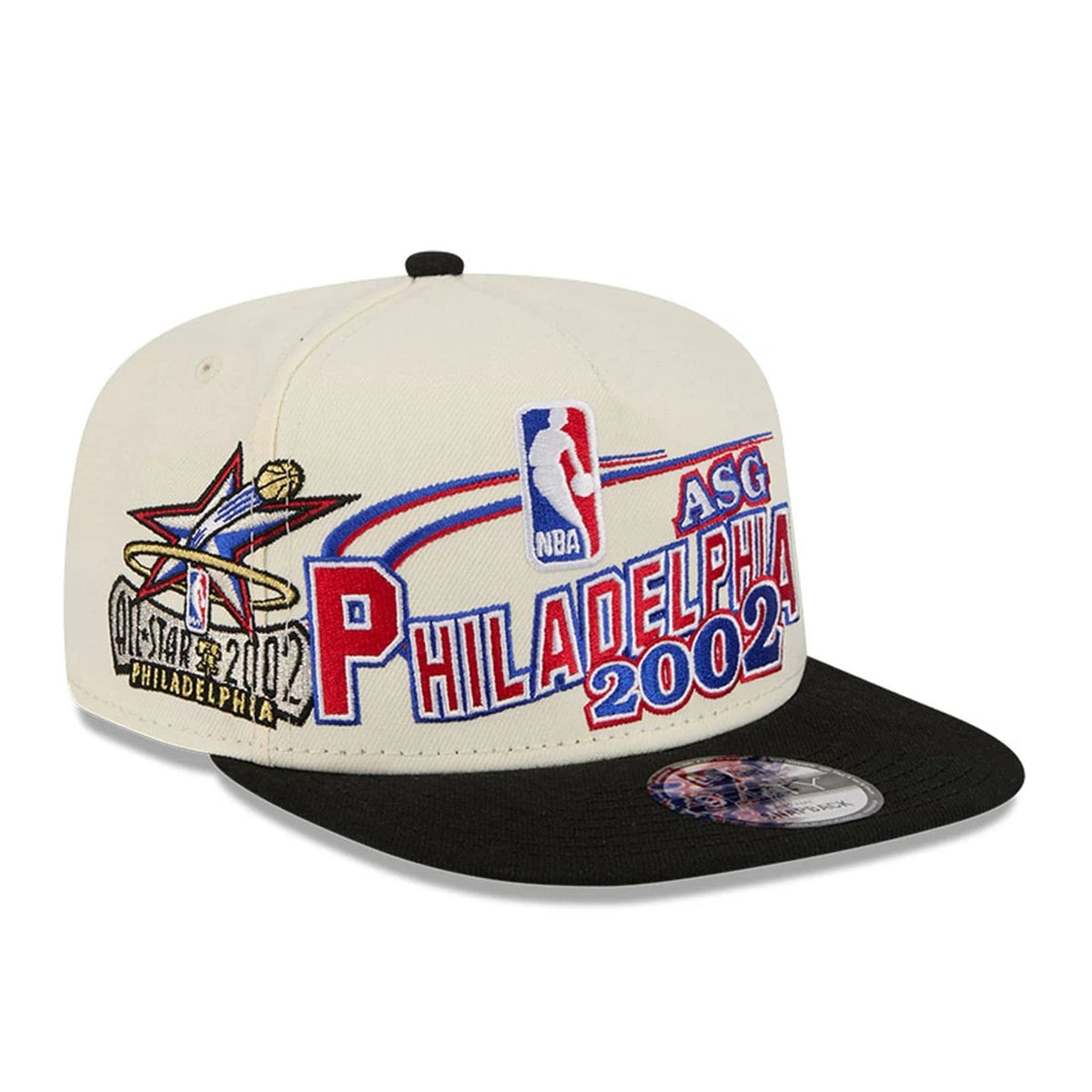76ers NBA Hardwood Classic ASG White 9FIFTY A-Frame Snapback Cap-zelvios