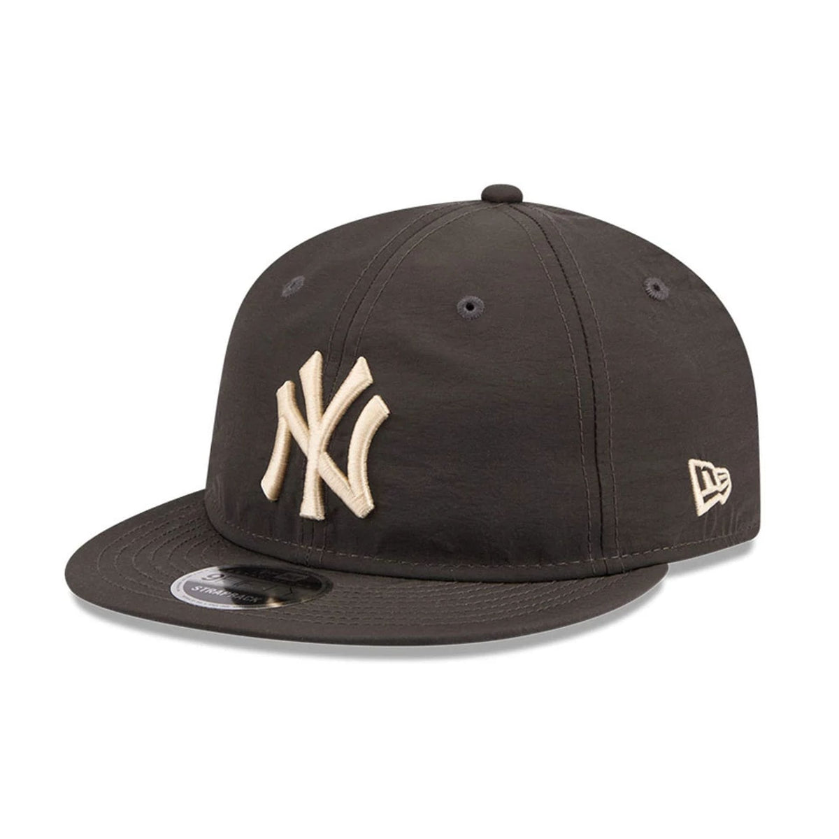 New York Yankees MLB Nylon Black Retro Crown 9FIFTY Adjustable Cap-zelvios