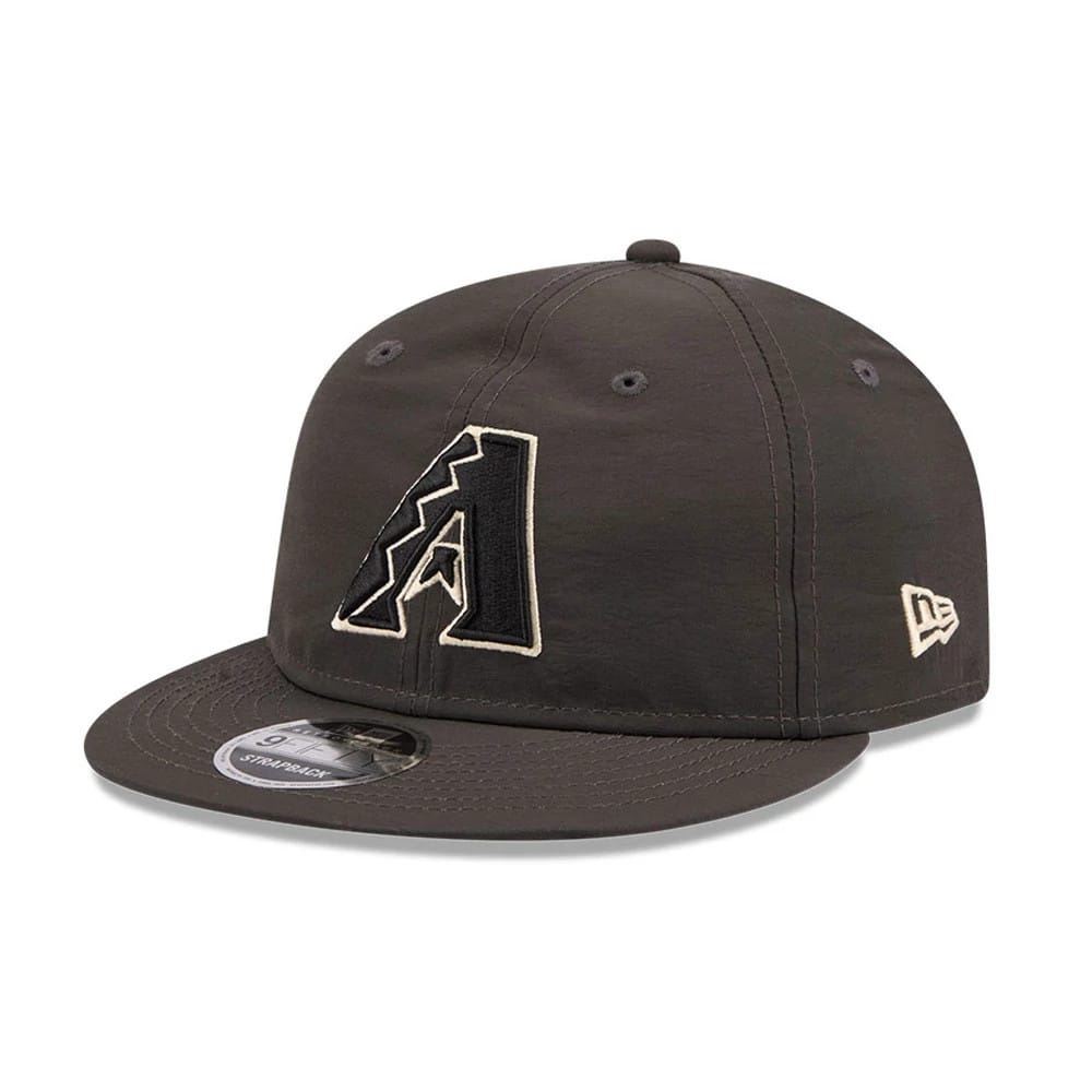 Arizona Diamondbacks MLB Nylon Black Retro Crown 9FIFTY Adjustable Cap-zelvios