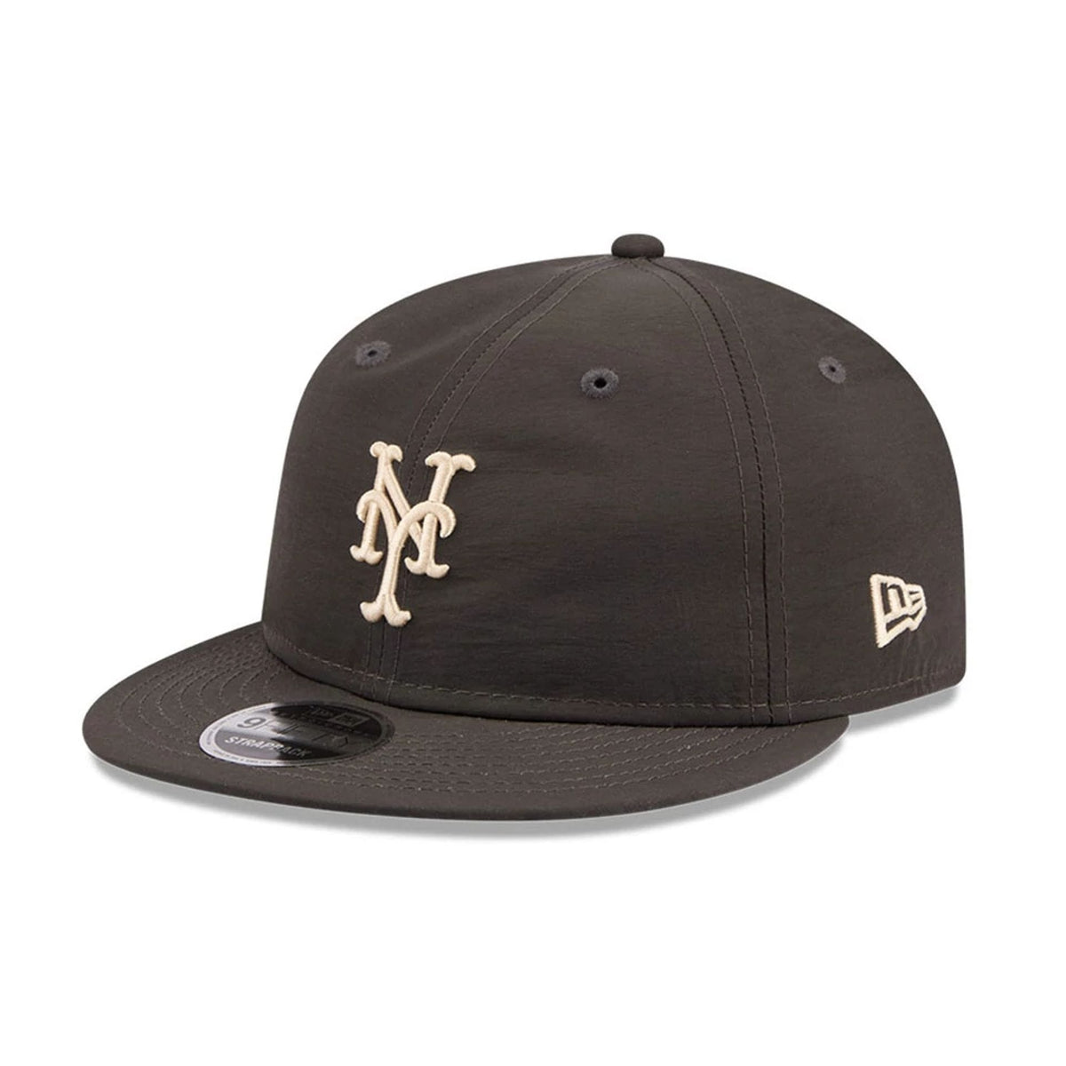 New York Mets MLB Nylon Black Retro Crown 9FIFTY Adjustable Cap-zelvios