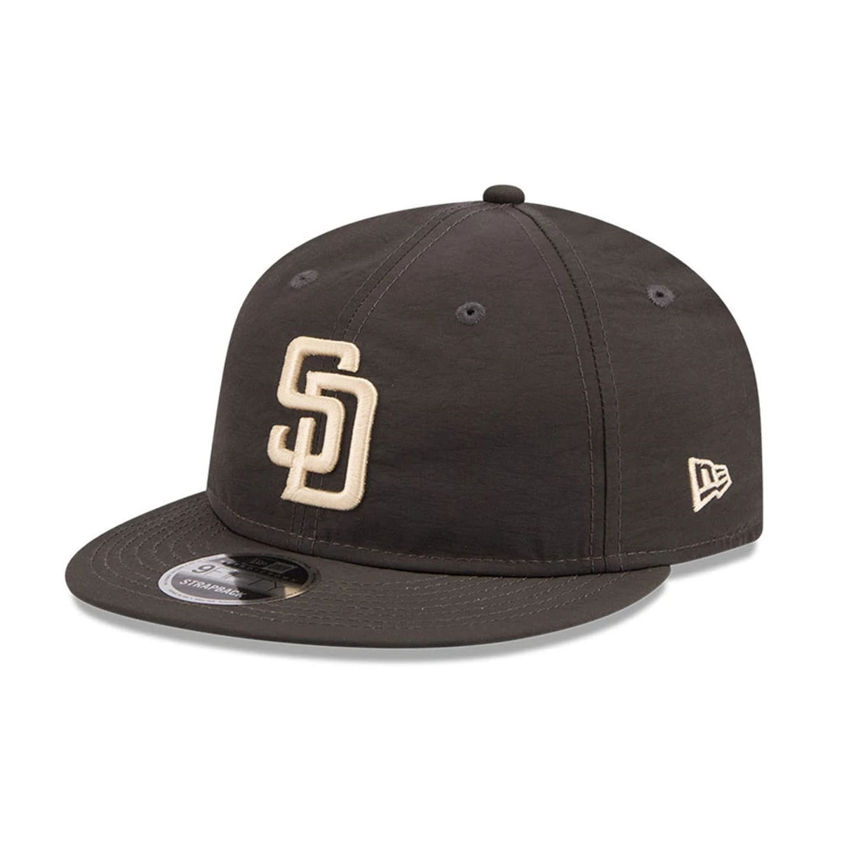 San Diego Padres MLB Nylon Black Retro Crown 9FIFTY Adjustable Cap-zelvios