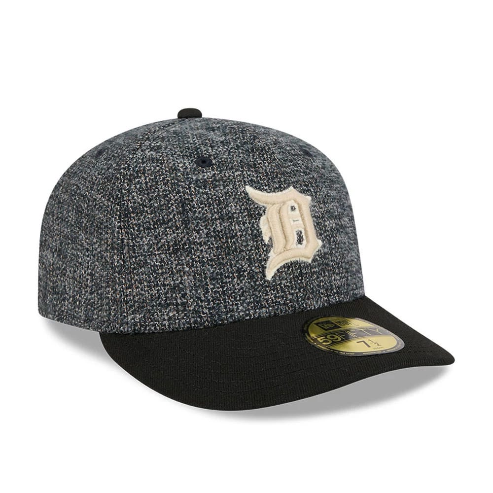 LA Dodgers MLB Tweedy Cotton Black 59FIFTY Fitted Cap-zelvios