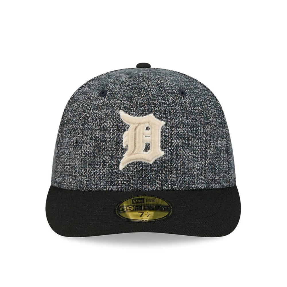 LA Dodgers MLB Tweedy Cotton Black 59FIFTY Fitted Cap-zelvios