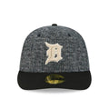 LA Dodgers MLB Tweedy Cotton Black 59FIFTY Fitted Cap-zelvios