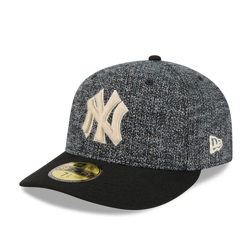 New York Yankees MLB Tweedy Cotton Black 59FIFTY Fitted Cap-zelvios