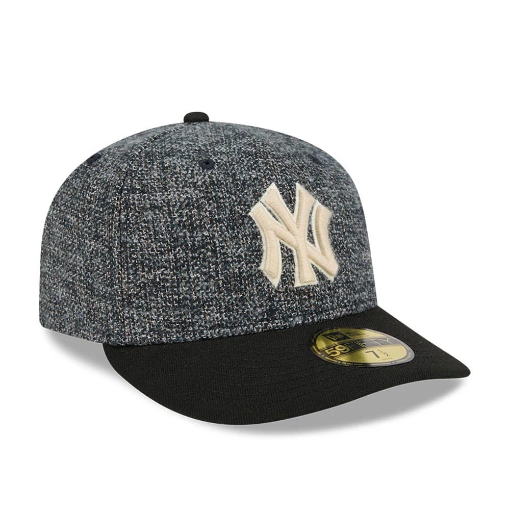 New York Yankees MLB Tweedy Cotton Black 59FIFTY Fitted Cap-zelvios