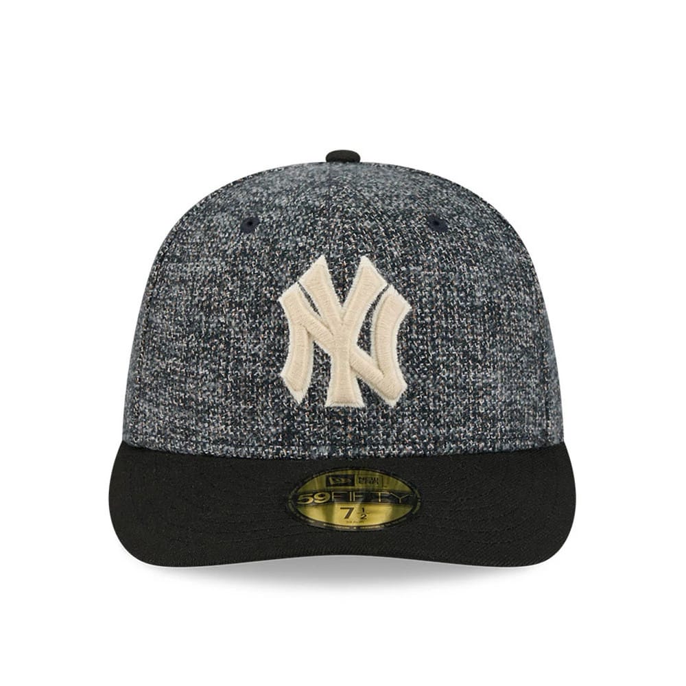 New York Yankees MLB Tweedy Cotton Black 59FIFTY Fitted Cap-zelvios