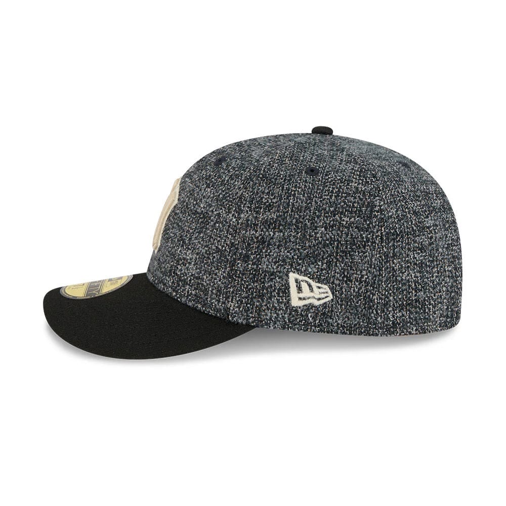 New York Yankees MLB Tweedy Cotton Black 59FIFTY Fitted Cap-zelvios