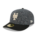 New York Mets MLB Tweedy Cotton Black 59FIFTY Fitted Cap-zelvios