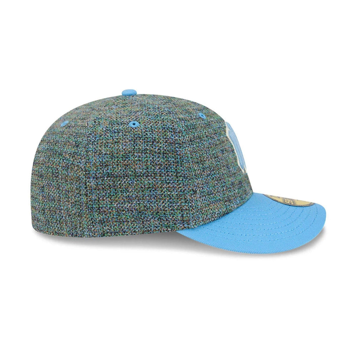 New York Yankees MLB Tweedy Cotton Pastel Blue 59FIFTY Fitted Cap-zelvios