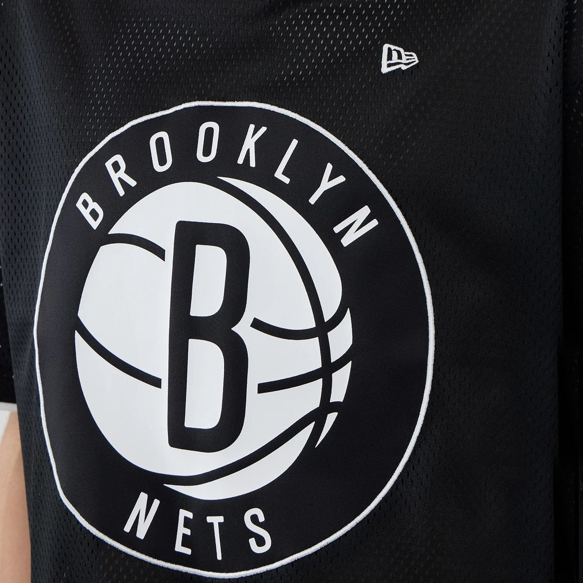 Brooklyn Nets NBA Mesh Black Oversized T-Shirt-zelvios