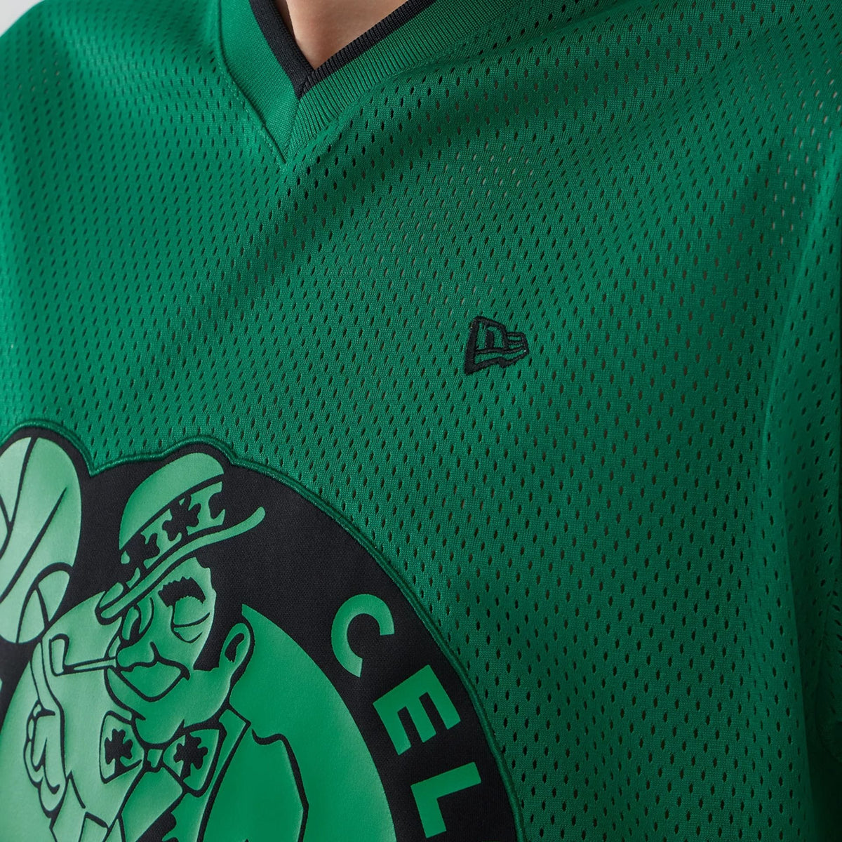 Boston Celtics NBA Mesh Green Oversized T-Shirt-zelvios