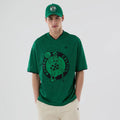 Boston Celtics NBA Mesh Green Oversized T-Shirt-zelvios