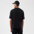 New Era Sticker London Black Oversized T-Shirt-zelvios