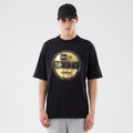 New Era Sticker Lisbon Black Oversized T-Shirt-zelvios