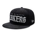 LA Lakers NBA Old English Black 9FIFTY Snapback Cap-zelvios