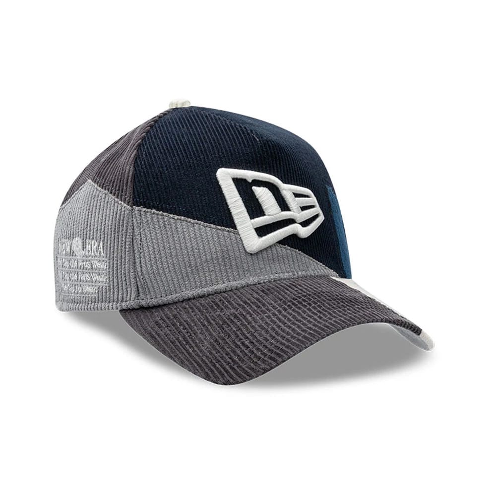 New Era Patchwork Black 9FORTY A-Frame Cap-zelvios