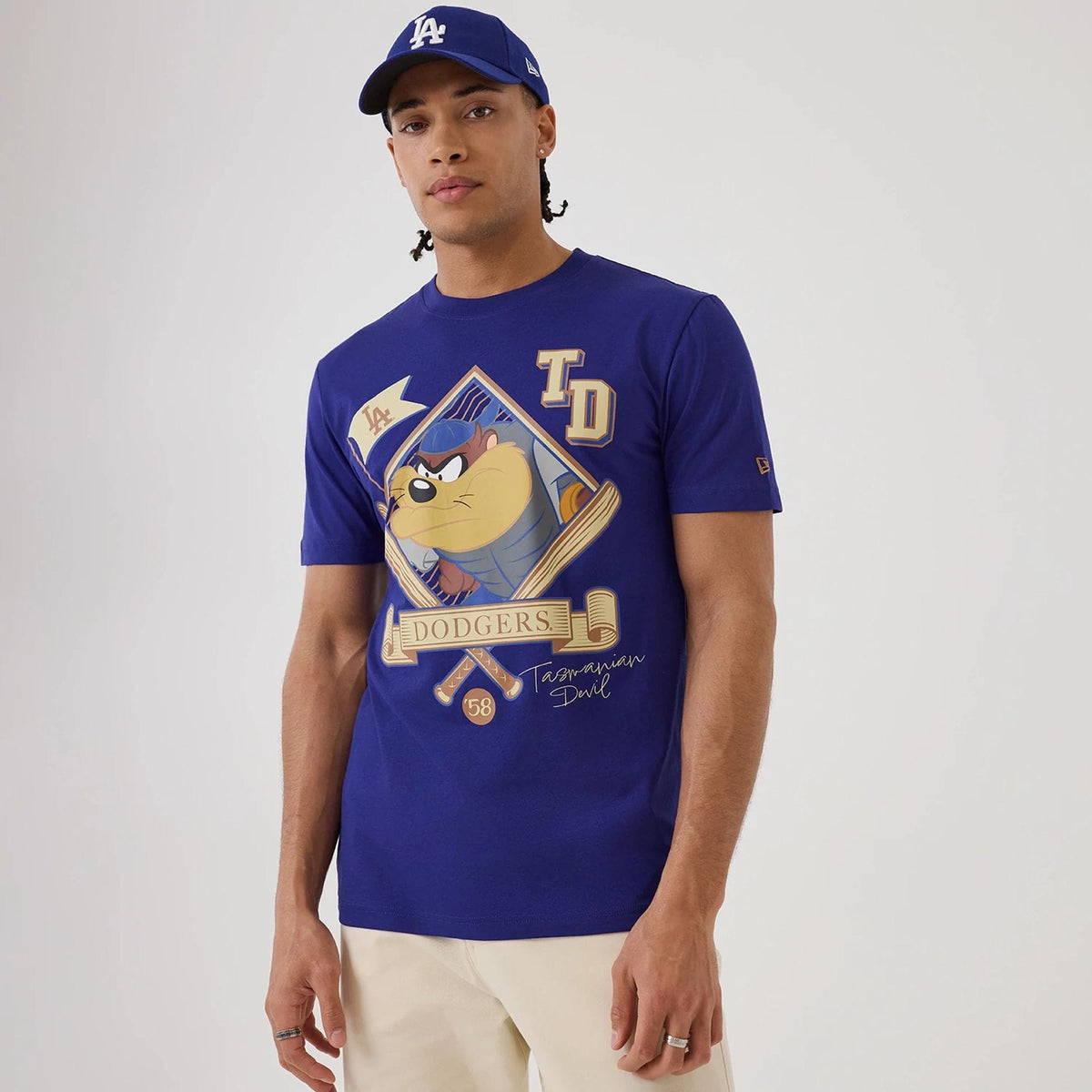 LA Dodgers MLB X Looney Tunes Dark Blue T-Shirt-zelvios