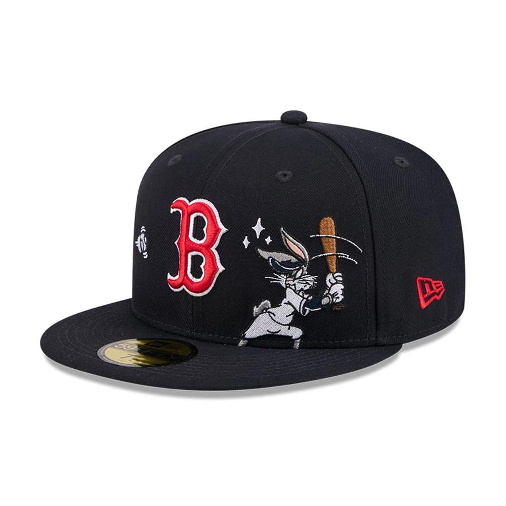 Boston Red Sox MLB X Looney Tunes Bugs Bunny Navy 59FIFTY Fitted Cap-zelvios