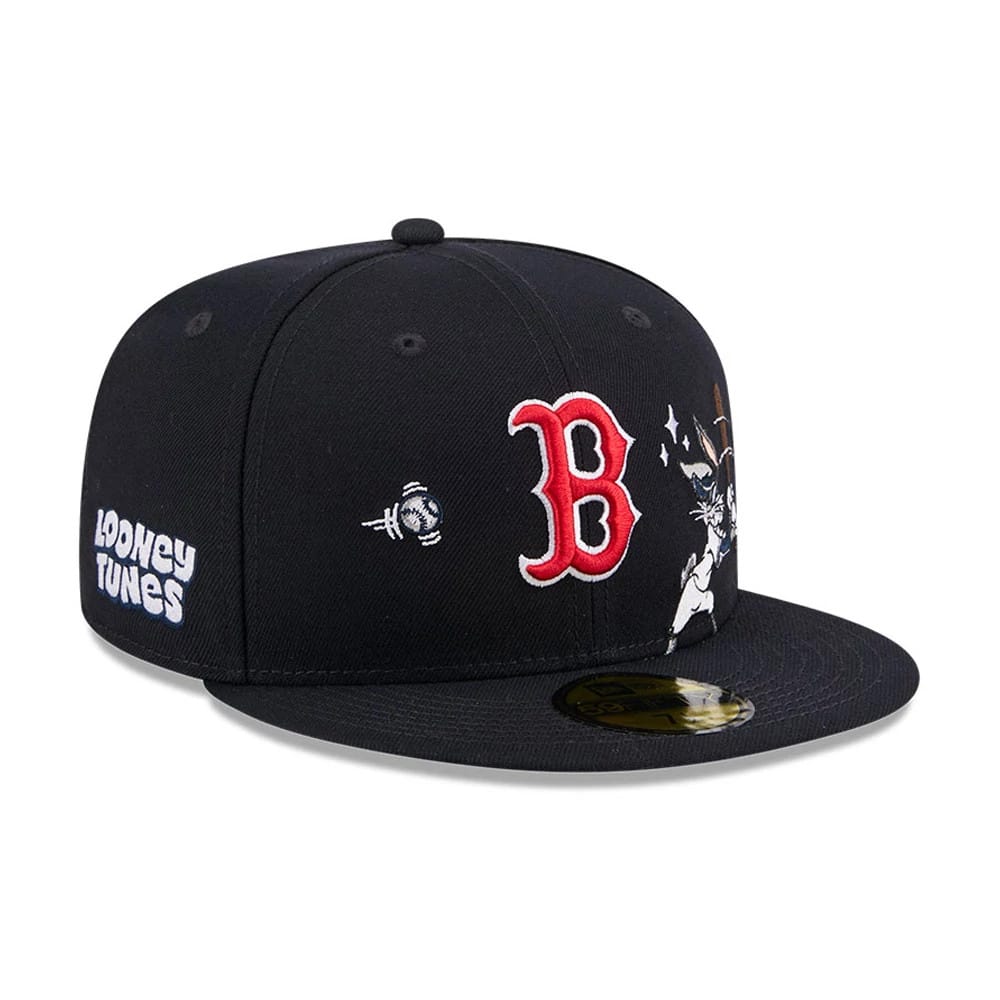Boston Red Sox MLB X Looney Tunes Bugs Bunny Navy 59FIFTY Fitted Cap-zelvios