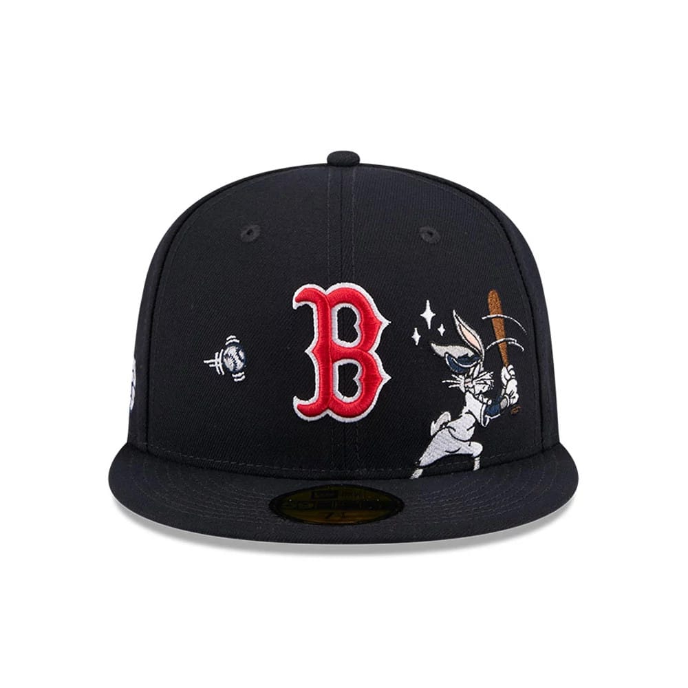 Boston Red Sox MLB X Looney Tunes Bugs Bunny Navy 59FIFTY Fitted Cap-zelvios