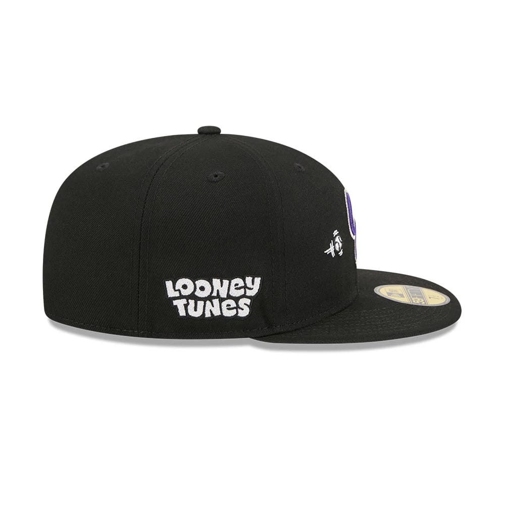 Colorado Rockies MLB X Looney Tunes Bugs Bunny Black 59FIFTY Fitted Cap-kentox
