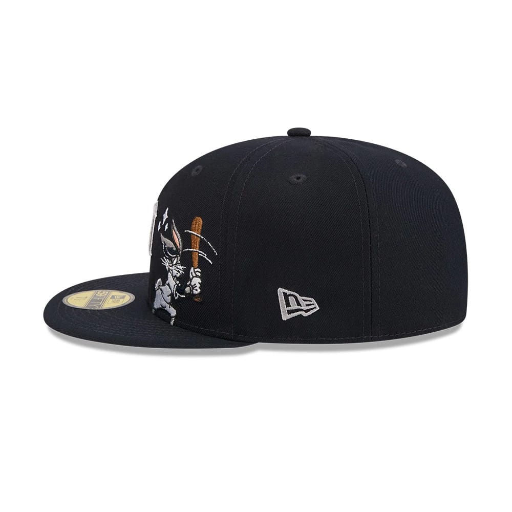 Detroit Tigers MLB X Looney Tunes Bugs Bunny Navy 59FIFTY Fitted Cap-kentox