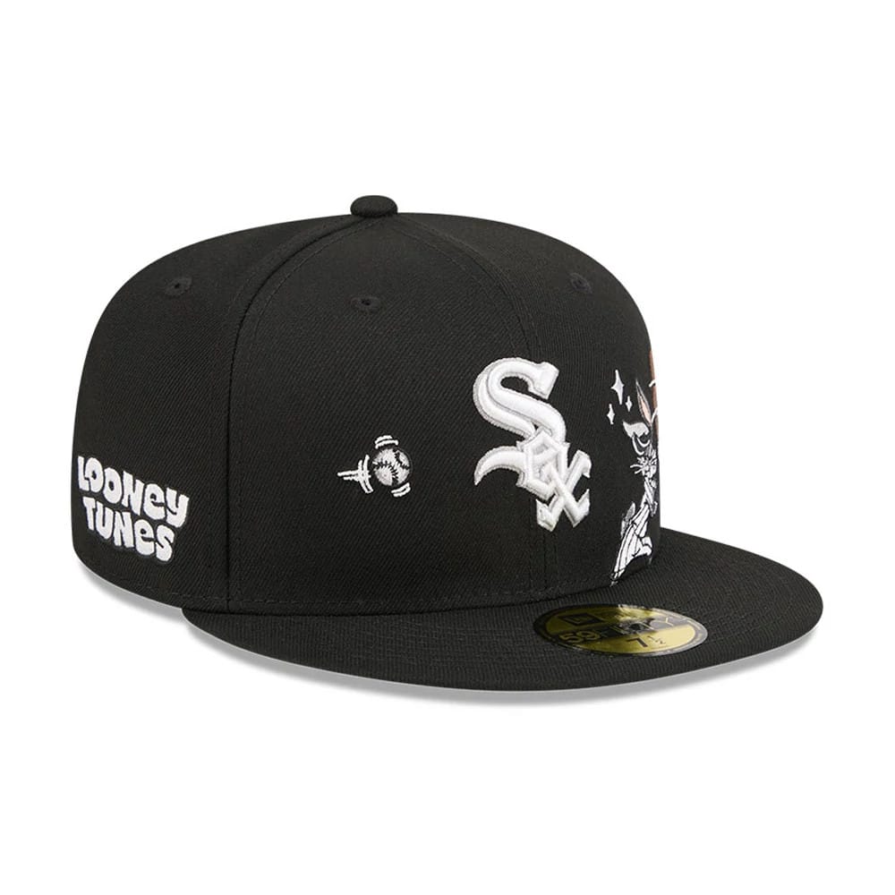 Chicago White Sox MLB X Looney Tunes Bugs Bunny Black 59FIFTY Fitted Cap-kentox