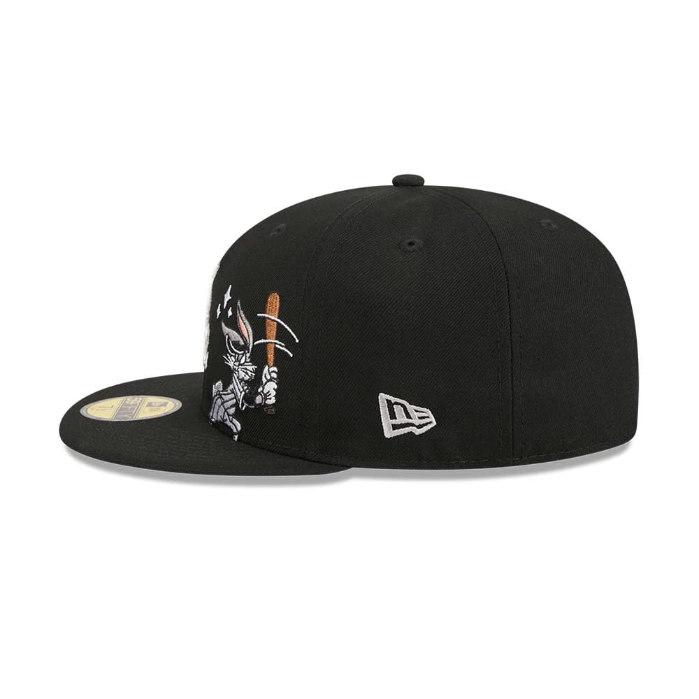 Chicago White Sox MLB X Looney Tunes Bugs Bunny Black 59FIFTY Fitted Cap-kentox
