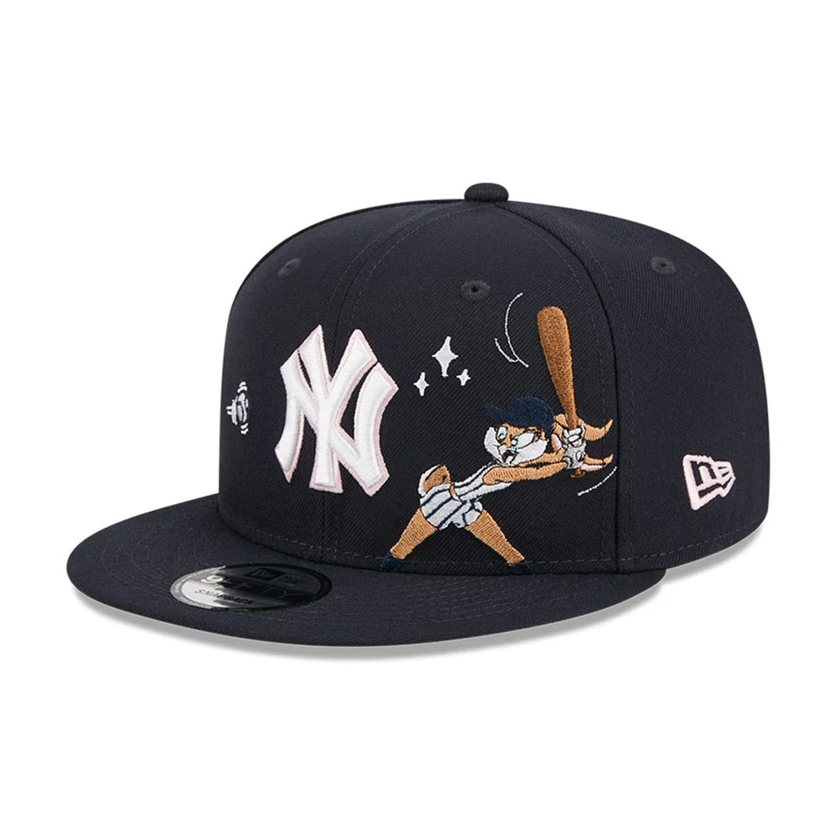 Yankees MLB X Looney Tunes Lola Bunny Navy 9FIFTY Snapback Adjustable Cap-zelvios
