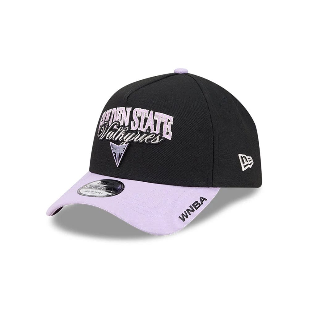 Golden State Valkyries WNBA Tip Off 2026 Black 9FORTY A-Frame Adjustable Cap-kentox