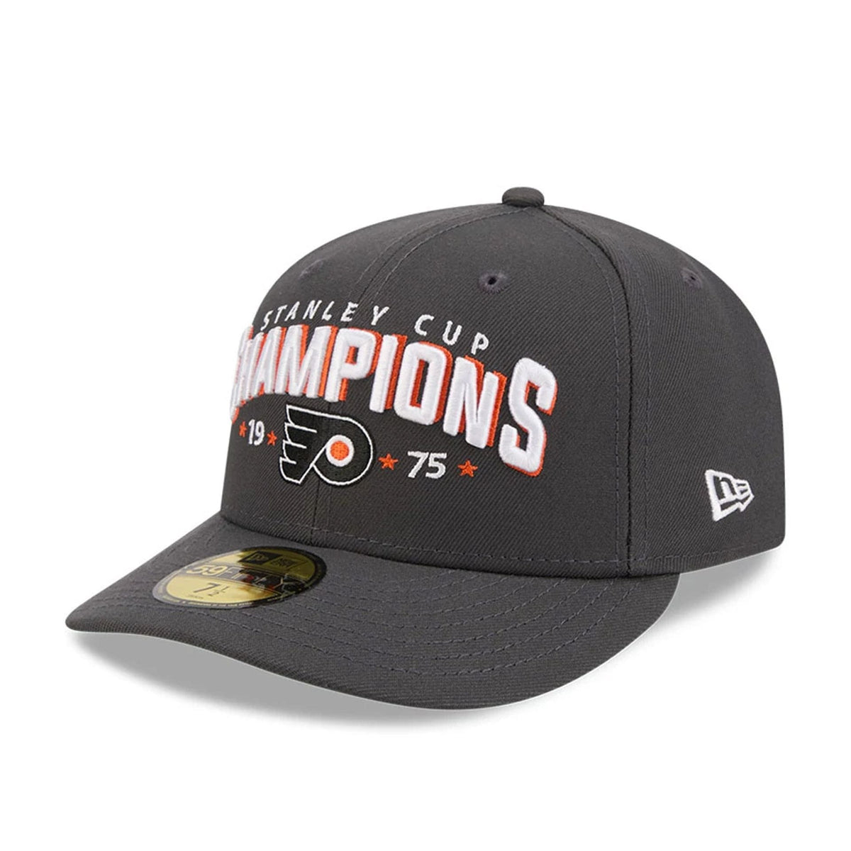 Philadelphia Flyers NHL Stanley Cup Champions Dark Grey 59FIFTY Fitted Cap-zelvios
