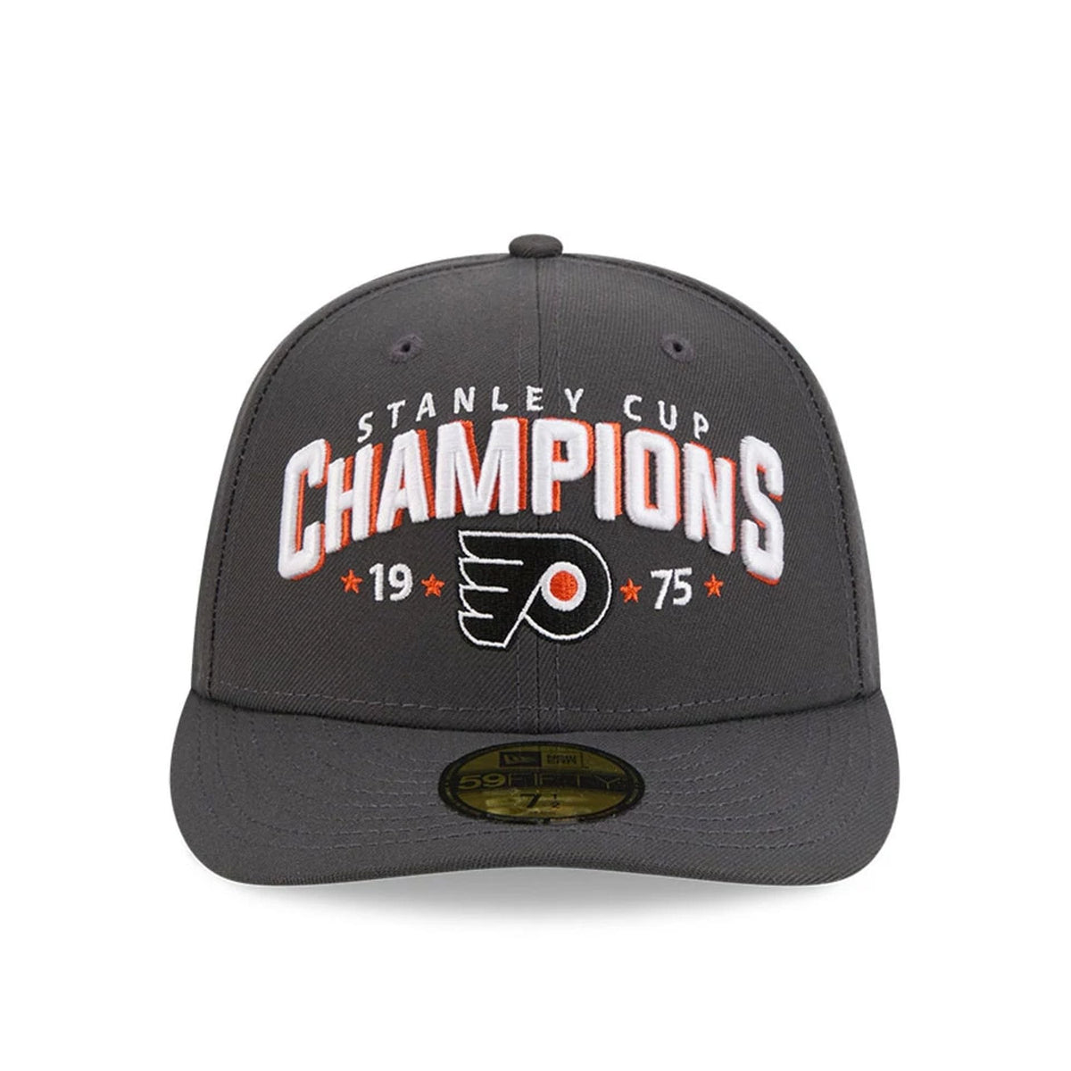 Philadelphia Flyers NHL Stanley Cup Champions Dark Grey 59FIFTY Fitted Cap-zelvios