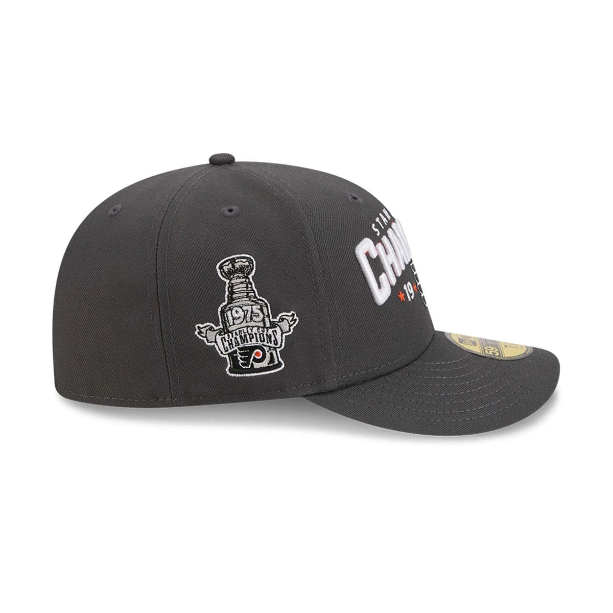 Philadelphia Flyers NHL Stanley Cup Champions Dark Grey 59FIFTY Fitted Cap-zelvios