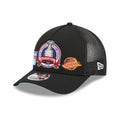 Rangers NHL Stanley Cup Black 9FORTY M-Crown A-Frame Trucker Adjustable Cap-zelvios