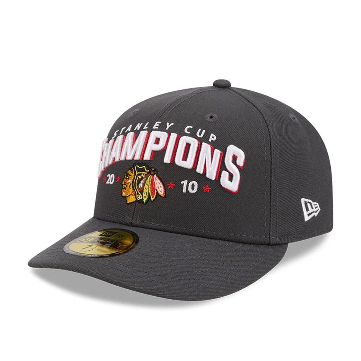 Chicago Blackhawks NHL Stanley Cup Champions Dark Grey 59FIFTY Fitted Cap-zelvios